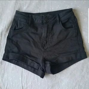 **SOLD** Black High Waisted Shorts.